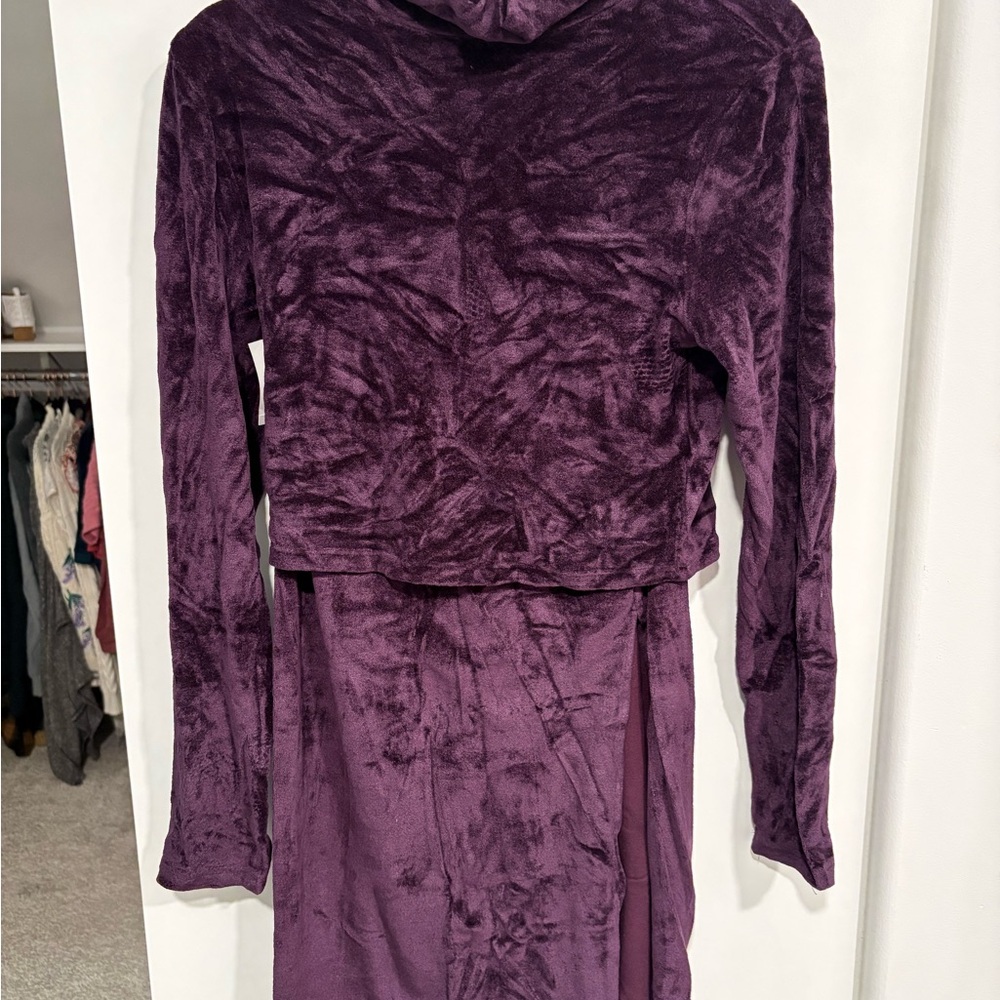Babaton Deep Purple Textured Skirt Set